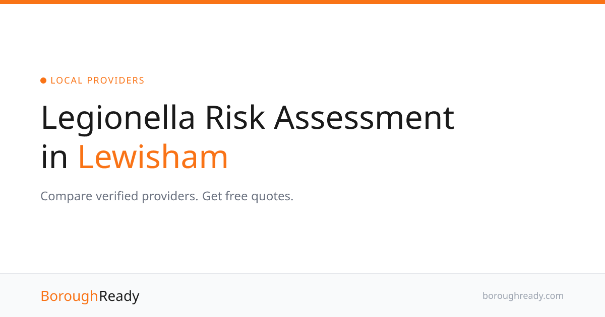 Legionella Risk Assessment in Lewisham | Compare Verified Providers ...