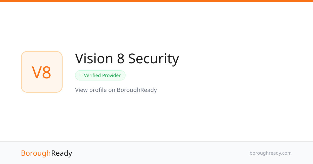 Vision 8 Security — Fire Alarm Installation Provider | BoroughReady